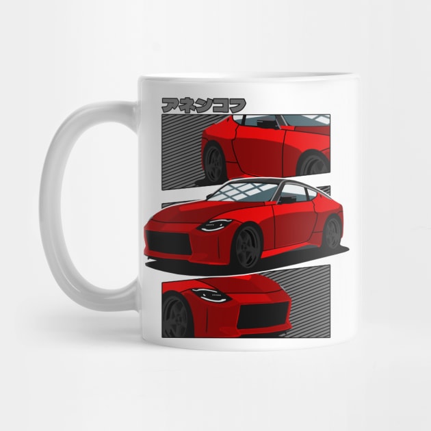 Red Nissan 400z by Rebellion Store